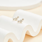 20G 18G 16G Lab-Grown Diamond Threadless Flat Back Helix Studs In 14K Solid Gold