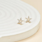 14K Solid Gold Pear Cut Lab Diamond Threadless Cartilage Flat Back Earring