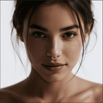 14K Solid Gold Lab Diamond Septum / Daith Clicker Hoop • 16G Nose Piercing Jewelry
