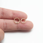 14K Solid Gold Bubble Daith Clicker Hoop Earring Cartilage  Conch Tragus Septum Ring