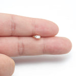 14K Solid Gold Princess Lab Diamond Clicker Hoops Helix Rook Helix Tragus Ring