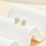 Lab-Grown Diamond Threadless Cartilage Earring 14K Solid Gold Flat Back