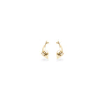 14K Solid Gold Dolphin Threadless Push Pin Labret Stud