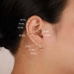 14K Solid Gold Clicker Earrings