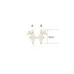 14K Solid Gold Marquise Lab Diamond Threadless Flat Back Cartilage Stud Earring