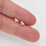 14K Solid Gold Marquise Lab Diamond Threadless Flat Back Earring
