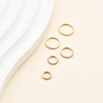 5-10mm 14K Solid Gold Bubble Clicker Hoop Earring Conch Daith Tragus Helix Ring 16G