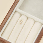 14K Solid Baguette Gold Lab Diamond Threadless Push Pin Flat Back Stud Earring