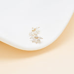 14K Solid Gold Lab Diamond Threadless Flat Back Earring 20G 18G 16G