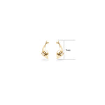 14K Solid Gold Dolphin Threadless Push Pin Labret Stud