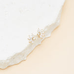 14K Solid Gold Lab Diamond Threadless Flat Back Earring 20G 18G 16G