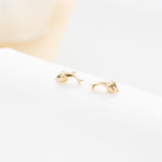 14K Solid Gold Dolphin Threadless Push Pin Labret Stud