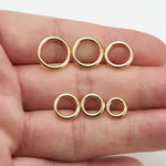 14K Solid Gold Clicker Earrings