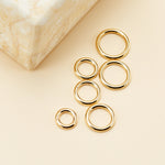 14K Solid Gold Clicker Earrings