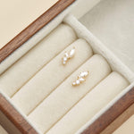 14K Solid Gold Lab Diamond Stud Threadless HelixFlat Back Earring