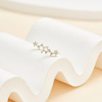 14K Solid Gold Lab Diamond Threadless Cartilage Flat Back Stud