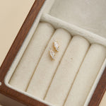 14K Solid Gold Oval Lab Diamond Cartilage Earring: Threadless Push Pin Stud