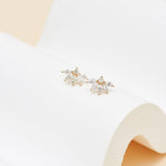 14K Solid Gold Lab Diamond Threadless Flat Back Earring 20G 18G 16G