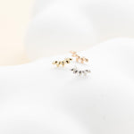 20G/18G/16G 14K Solid Gold Tiny Climbers Push Pin Flat Back Labret Stud